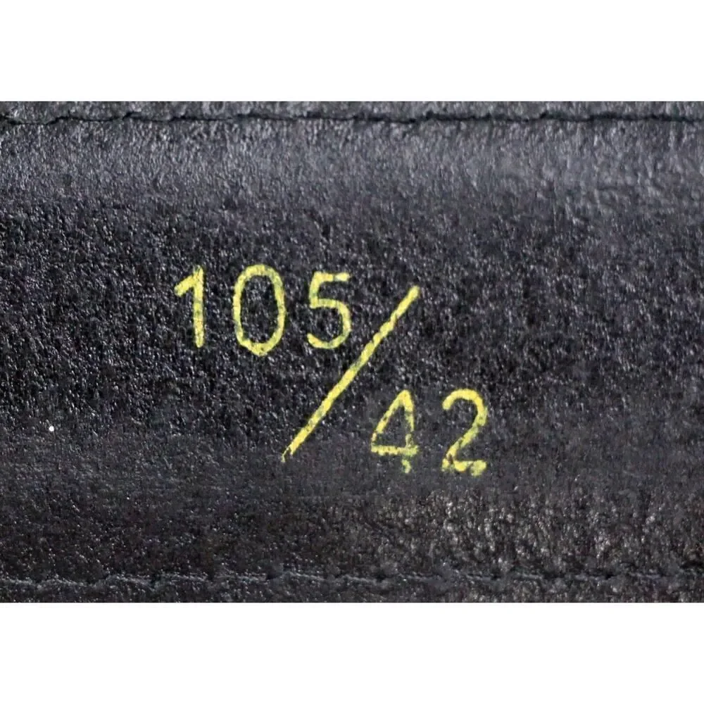 Novin Leather BLACK REAL LEATHER 1 1/4
